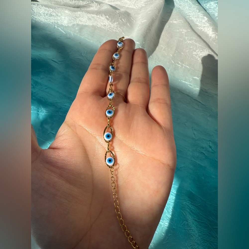 Blue eye Bracelet Evil Eye Stainless Steel Bracelet ✨ - Picture 12 of 13